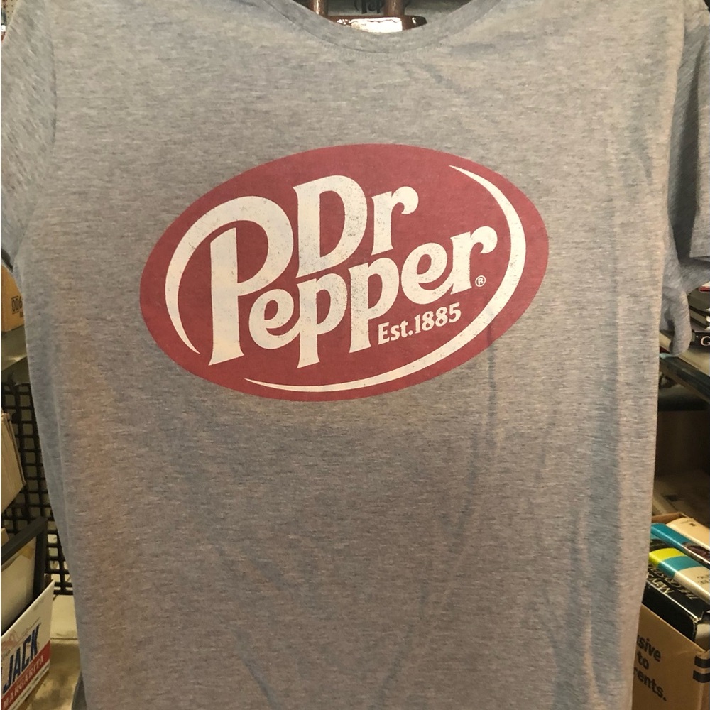 Dr Pepper Gray Short Sleeve Tee for Men